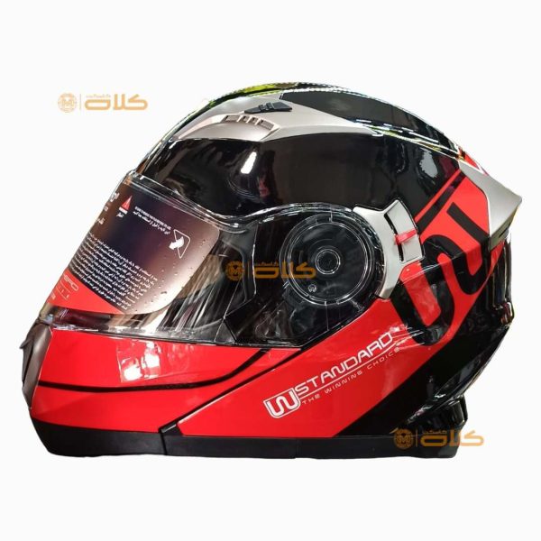 کلاه کاسکت دبلیو استاندارد | BLK-RED