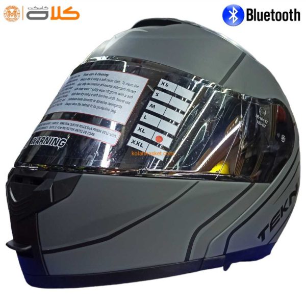 کلاه کاسکت بلوتوث دار تکنو فک متحرک Tsilver BT8 TEKNO