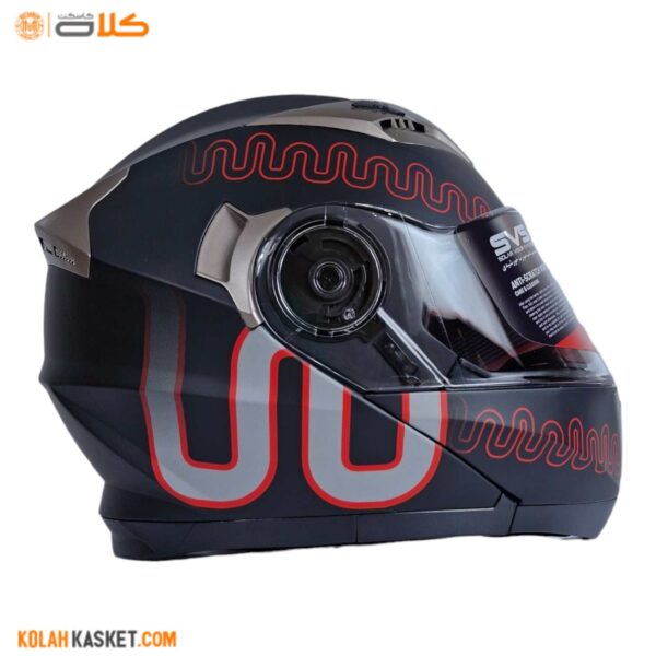 کلاه کاسکت فک متحرک Wstandard مشکی 438939