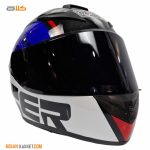 کلاه کاسکت ریس agv مشکی سفید 904232