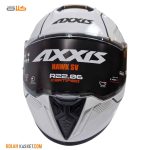 کلاه کاسکت فک ثابت AXXIS سفید 99822286