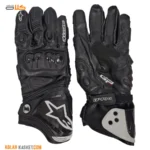 دستکش موتور سواری ALPINESTAR چرم مشکی سفید 312415