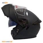 کلاه کاسکت فک متحرک مشکی مات 8701224