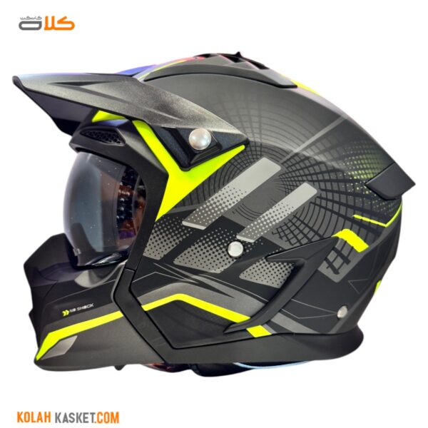 کلاه کاسکت فک جدا راپیدو مدل 890 YELLOW