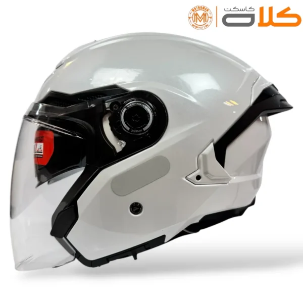 خرید کلاه کاسکت بدون فک Mt ام تی سفید (7)