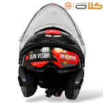 خریدکلاه کاسکت بدون فک ام تی MT مشکی براق(3)