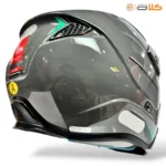 خریدکلاه کاسکت فک جداشونده طوسی براق (5)
