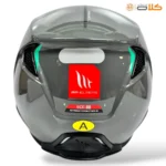 خرید و قیمت کلاه کاسکت فک جداشونده mt طوسی براق (6)