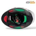 خرید و قیمت کلاه کاسکت فک ثابت mt ام تی اورجینال سفید مشکی (8)