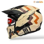 خرید و قیمت کلاه کاسکت فک جداشونده استریت فایتر mt ام تی کرم (9)