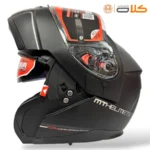 خرید و قیمت کلاه کاسکت فک متحرک ام تی MT مشکی (6)