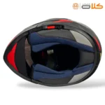 خرید و قیمت کلاه کاسکت فک متحرک ام تی mt مشکی قرمز (5)