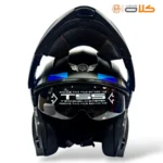 خرید و قیمت کلاه کاسکت فک متحرک نوبو NOBO مشکی آبی (2)