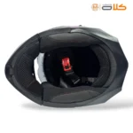 قیمت کلاه کاسکت فک متحرک نوبو NOBO مشکی فیروزه ای (1)