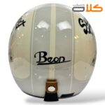 خرید و قیمت کلاه کاسکت وسپایی بیون beon کرم طوسی (5)