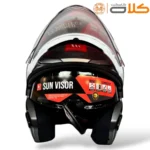 خریدکلاه کاسکت ام تی MTبدون فک طوسی سفید مشکی (2)