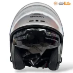 خریدو قیمت کلاه کاسکت بدون فک بیون BEON سفید ساده (2)