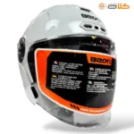 خرید کلاه کاسکت بدون فک بیون BEON سفید ساده (6)