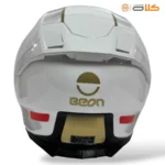 خرید کلاه کاسکت بدون فک بیون BEON سفید طرح دار (5)