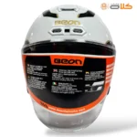 خریدو قیمت کلاه کاسکت بدون فک بیون BEON سفید طوسی طرح دار (8)