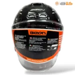 خریدکلاه کاسکت بدون فک بیون BEON مشکی براق (8)