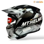 خریدو قیمت کلاه کاسکت فک جداشونده mt مشکی طوسی (2)