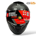 خریدوقیمت کلاه کاسکت فک ثابت MT مشکی مات (5)