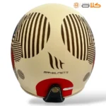 خریدکلاه کاسکت وسپایی MT ام تی کرم طرح دار (4)