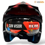 خرید کلاه کاسکت فک جداشونده MT مشکی قرمز (9)