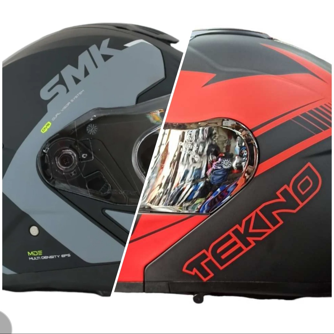مقایسه کلاه‌کاسکت‌ فک متحرک SMK و Tekno