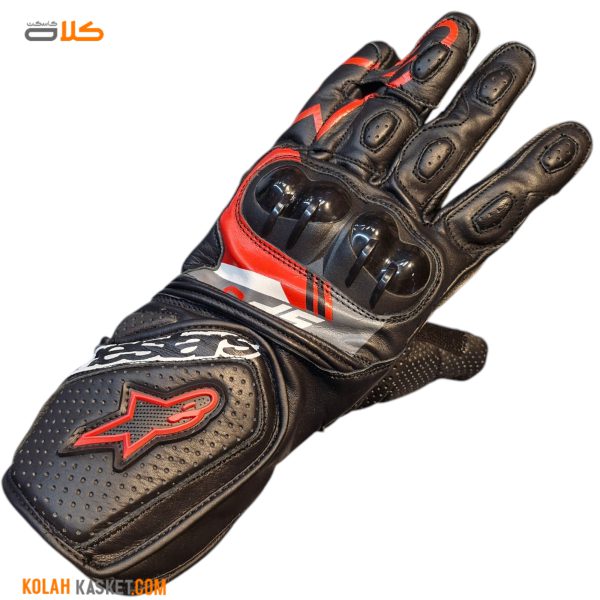 دستکش موتورسواری آلپین استار alpinestars مشکی قرمز 3 دستکش موتورسواری آلپین استارز alpinestars مشکی قرمز