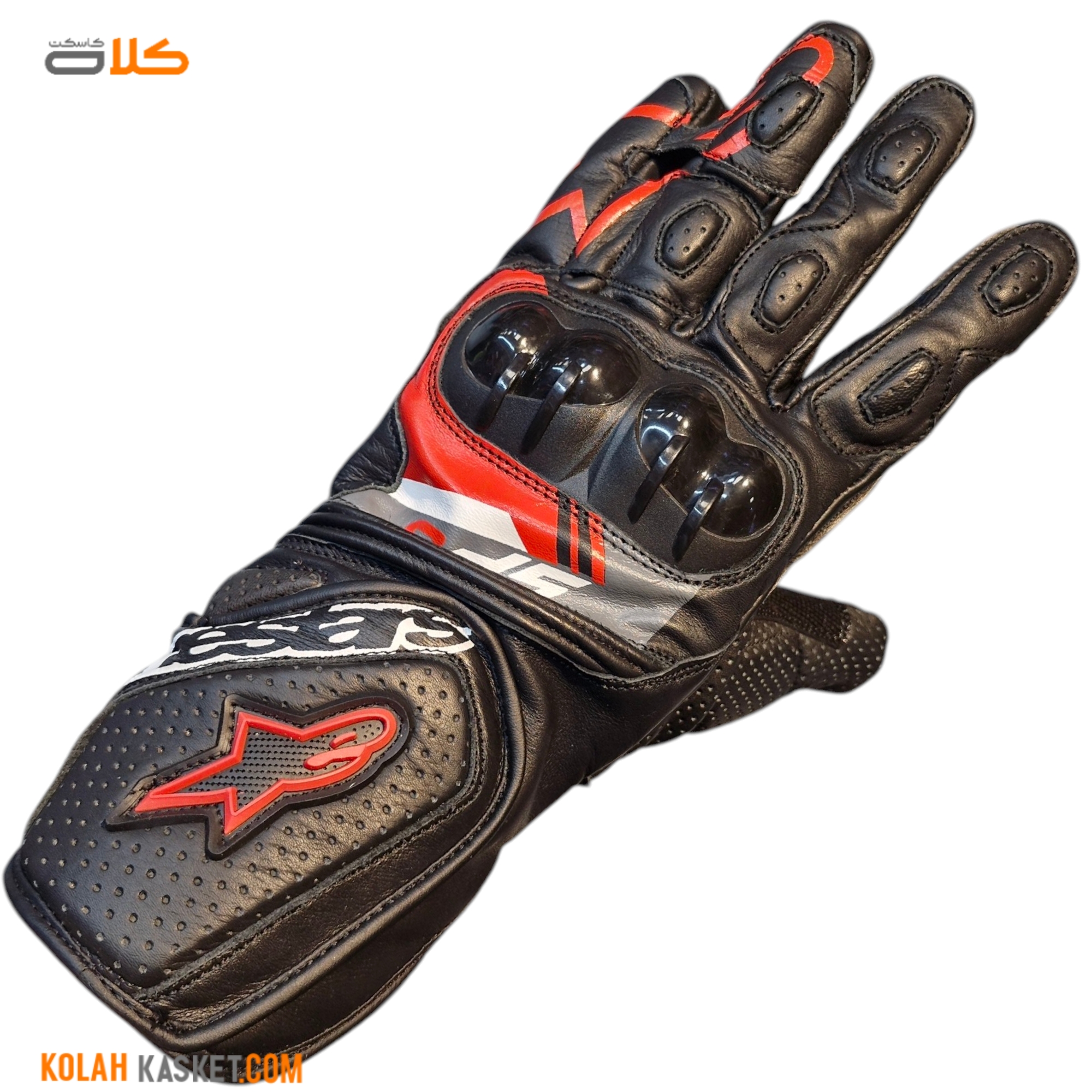 دستکش موتورسواری آلپین استارز alpinestars مشکی قرمز