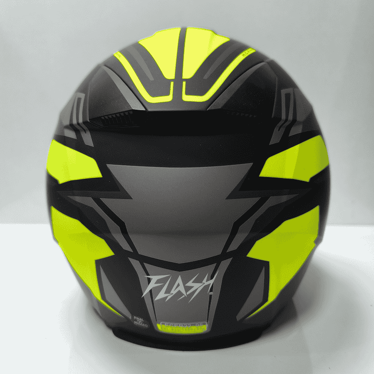خرید کلاه کاسکت بدون فک مشکی سفید فلش FLASH بهترین قیمت کد 93