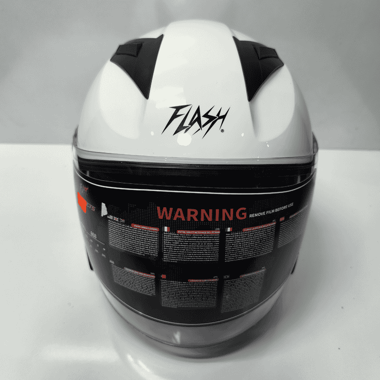 خرید کلاه کاسکت بدون فک سفید فلش FLASH بهترین قیمت