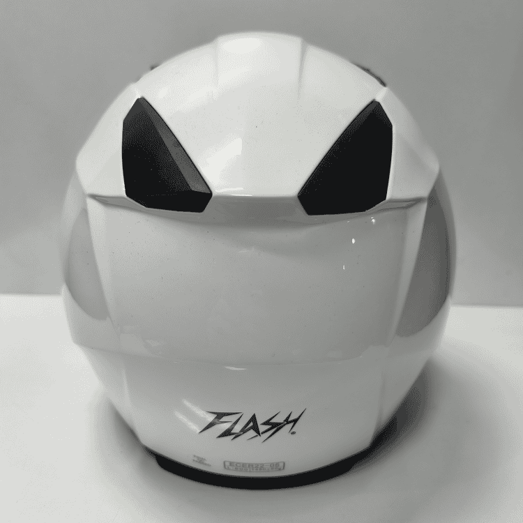 خرید کلاه کاسکت بدون فک سفید فلش FLASH بهترین قیمت