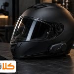 کلاه کاسکت بلوتوث دار مشکی